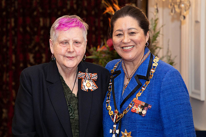 Robyn Hunt and Governor General Dame Cindy Kiro